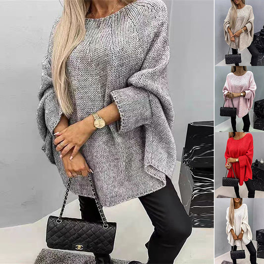 Winter Loose Batwing Sleeve Pullover