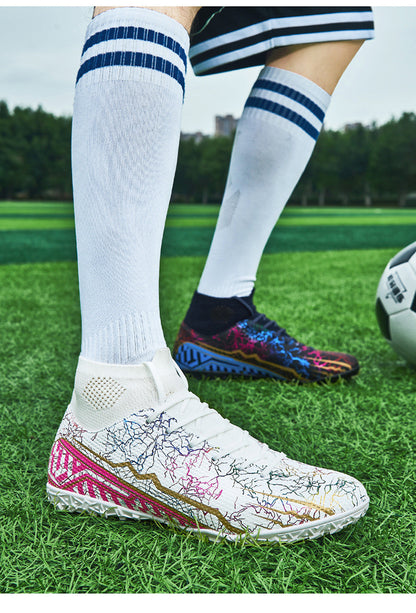 High-top Youth Short And Long Nail Soccer Shoes For Turf or Grass - A Trust Market