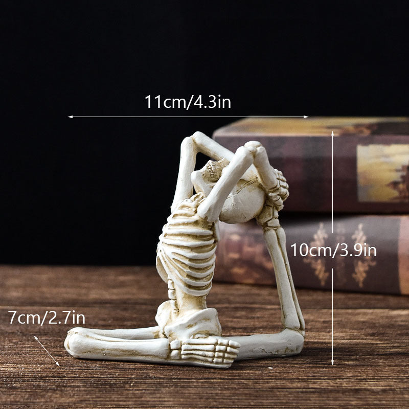 Funny Yoga Skull Skeleton Halloween Desktop Decoration - A Trust Market