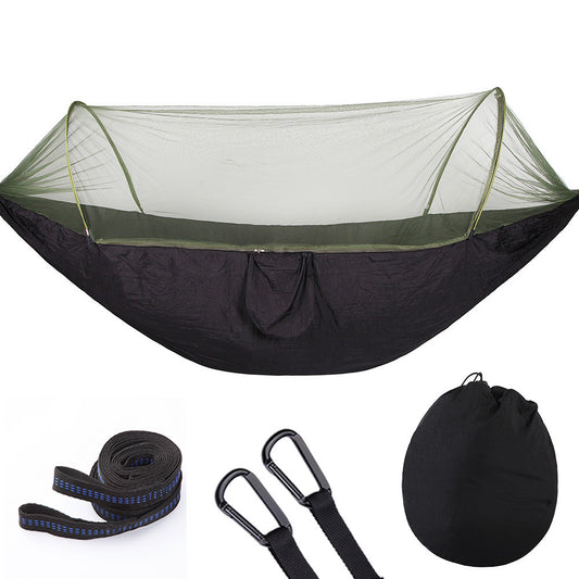 Fully Automatic Quick Opening Hammock With Mosquito Net - A Trust Market