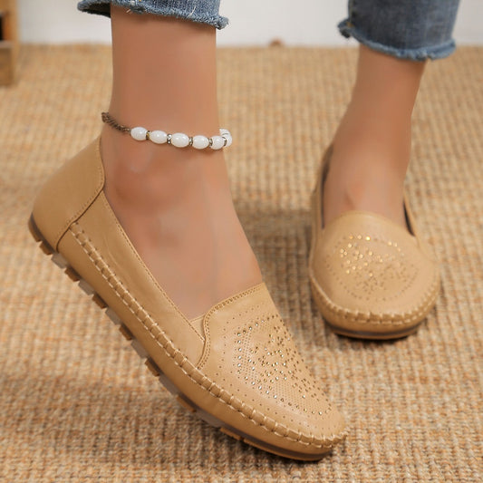 Handmade Casual Stitching Gommino Shoes for Women - A Trust Market