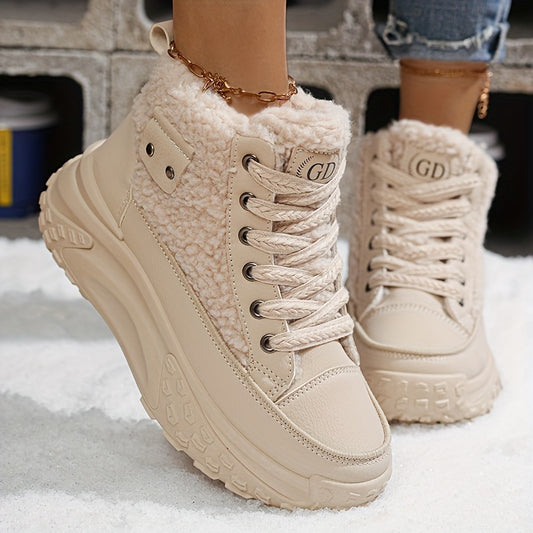 Thick And Warm Boots With Velvet For Women And Students