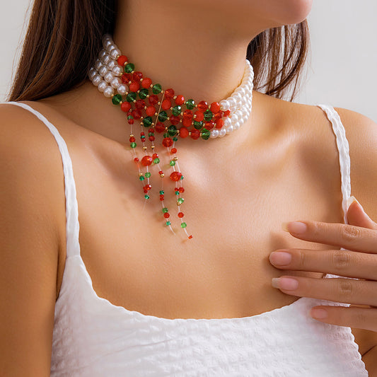 Fashion Gothic Pearl Necklace