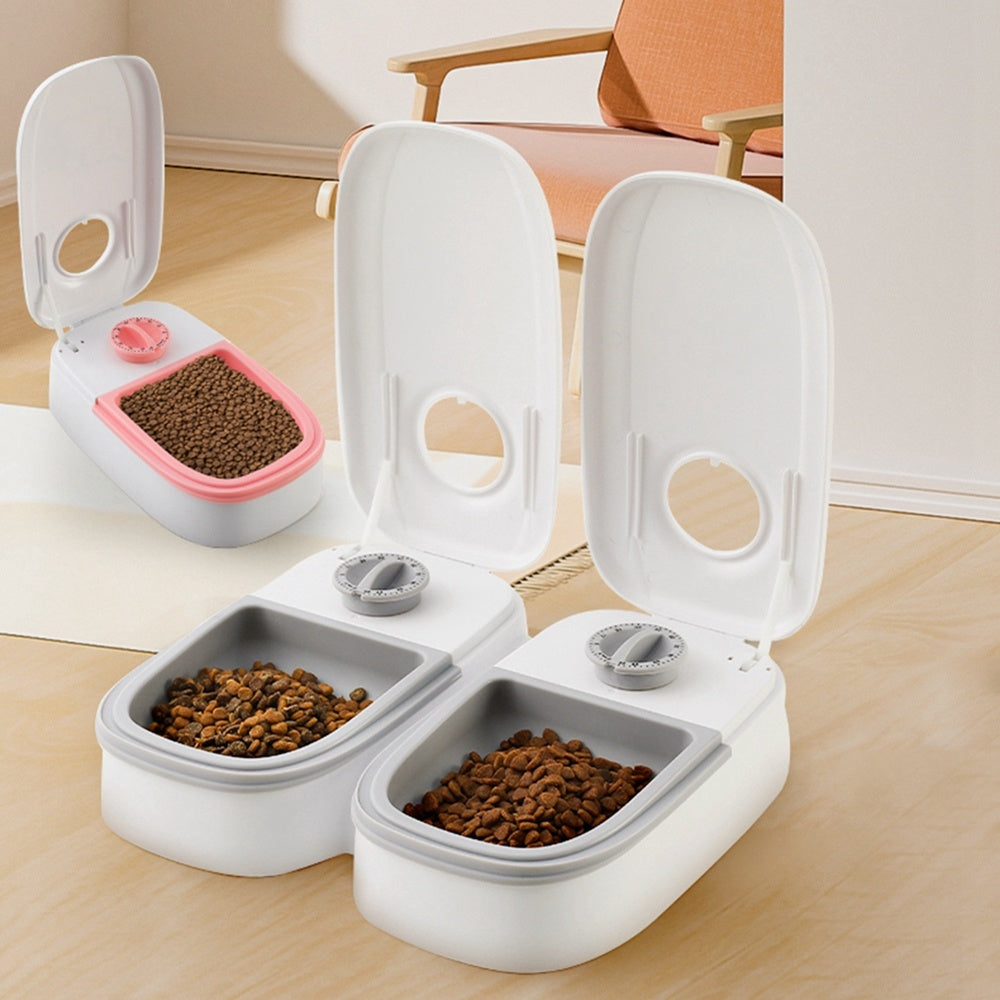 Automatic Pet Feeder Smart Food Dispenser For Cats Dogs Timer Stainless Steel Bowl Auto Dog Cat Pet Feeding Pets Supplies - A Trust Market