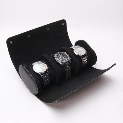 Elegant Watch Box With 3 Slots in PU Leather - A Trust Market
