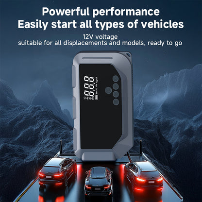 Amazing Car Battery Starter With Air Compressor 150PSI And Digital Screen