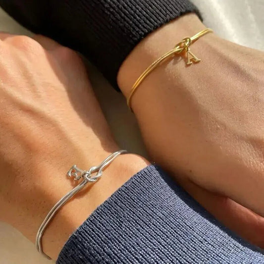 Wonderful A-Z Love Knot Bracelets For Couple
