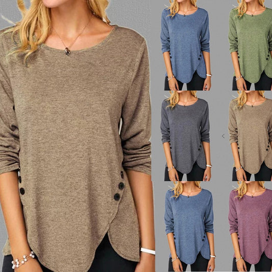 Beautiful Long Sleeve Round Neck T-shirt