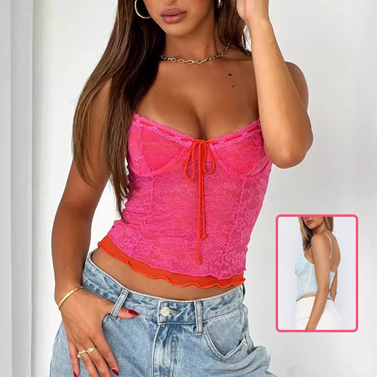 Sexy Lace Backless Camisole For Womens