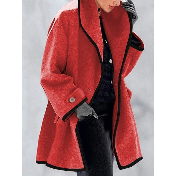 Fantastic Round Neck and Hooded Woolen Coat