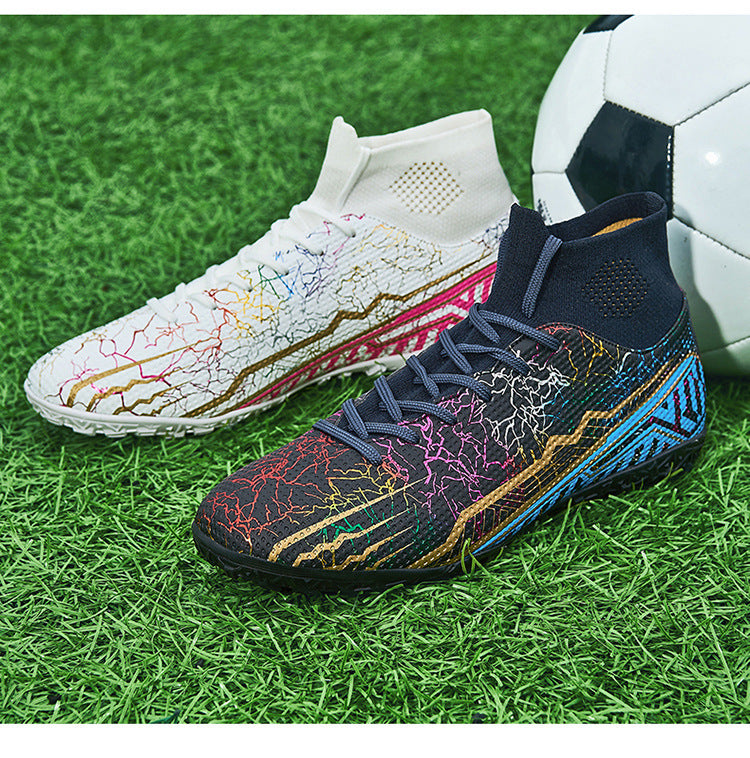 High-top Youth Short And Long Nail Soccer Shoes For Turf or Grass - A Trust Market