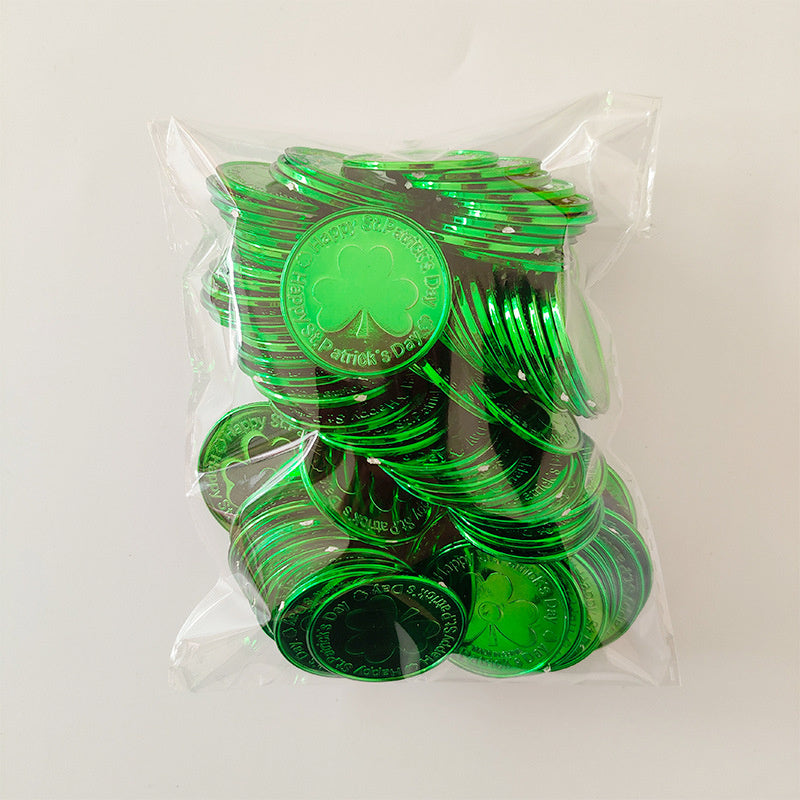 St. Patrick's Day. Lucky Coins Decoration ☘️🪙