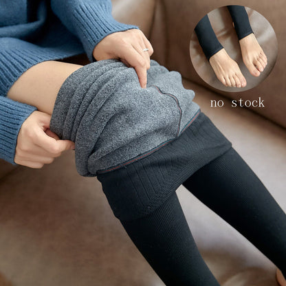 High Waist Stripes Leggings for Winter. Stretch Woman Pants