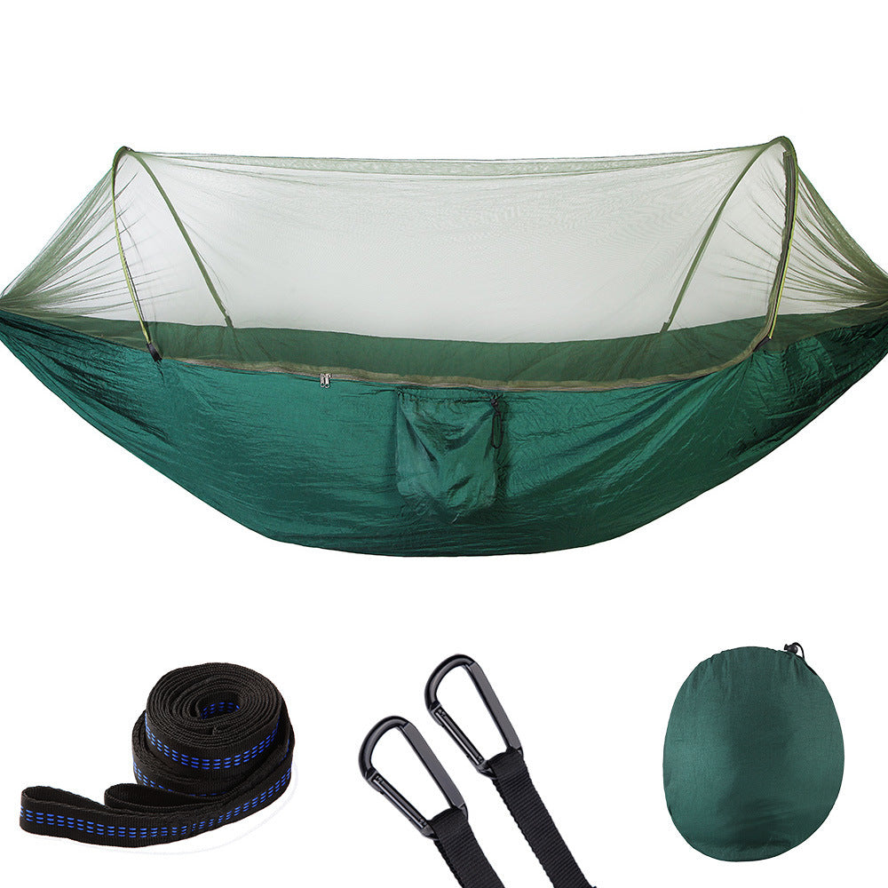 Fully Automatic Quick Opening Hammock With Mosquito Net - A Trust Market