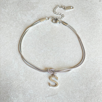 Wonderful A-Z Love Knot Bracelets For Couple
