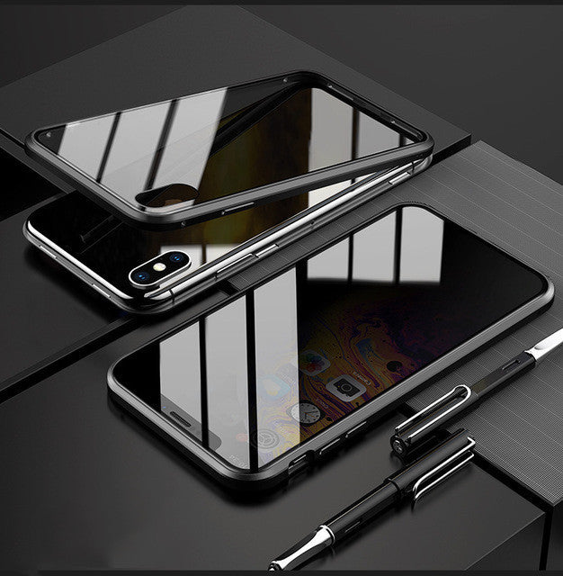IPhone Magnetic Shell Case, Anti-peep, Privacy Glass - A Trust Market
