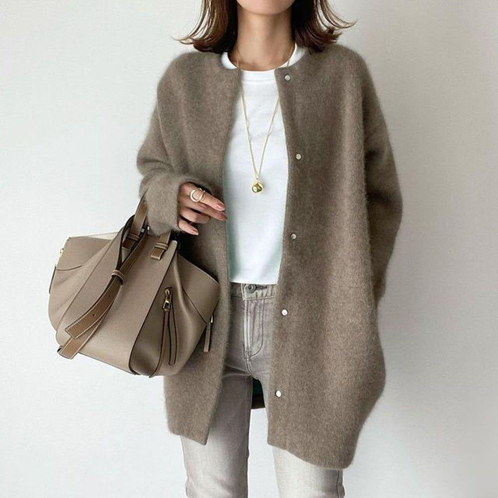 Fantastic Round Neck Jacket for Autumn And Winter