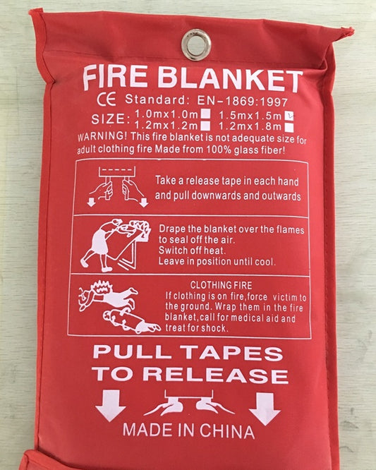 Emergency Fiberglass Fire Blanket Cover For Flame Retardant
