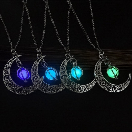 Fabulous Moon or Turtle Luminous Necklace - A Trust Market