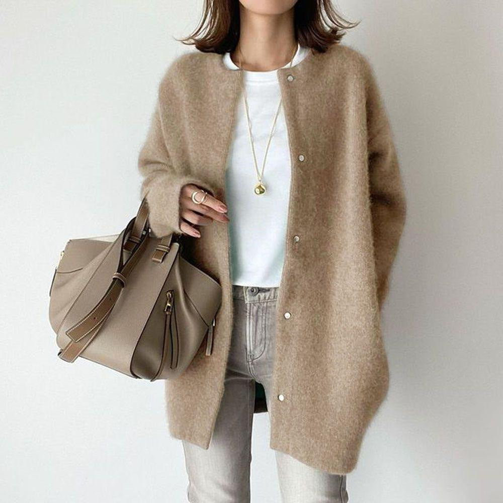 Fantastic Round Neck Jacket for Autumn And Winter
