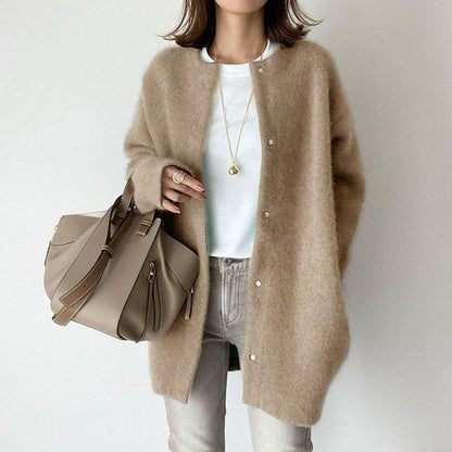 Fantastic Round Neck Jacket for Autumn And Winter