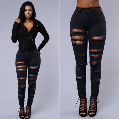 Wonderful High Waist Ripped Jeans
