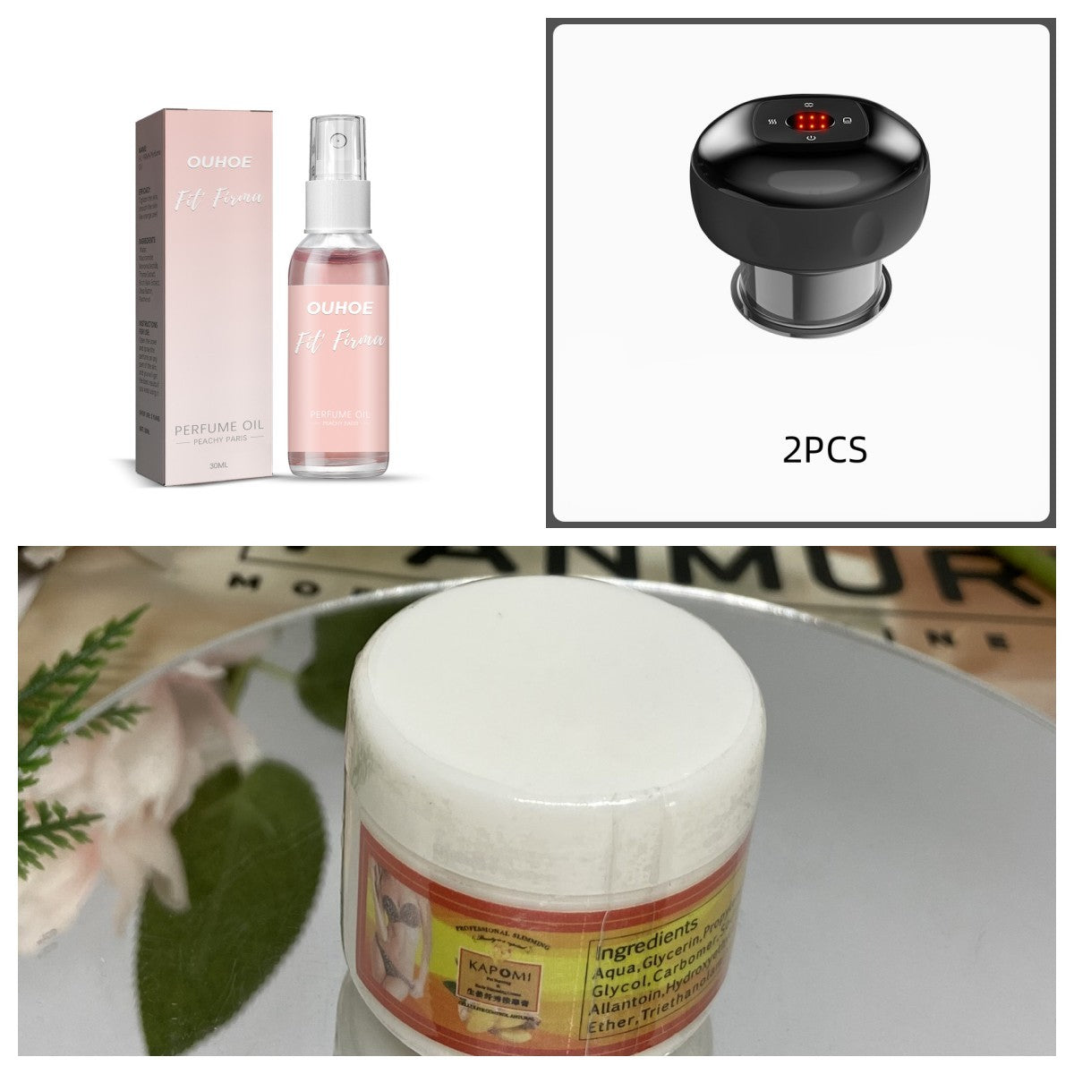 Electric Vacuum Cupping Massage Body. Cups For Anti-Cellulite Therapy And Body Massager
