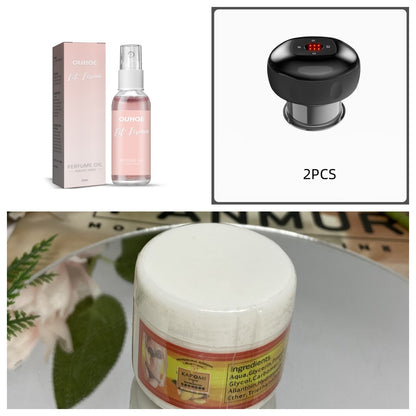 Electric Vacuum Cupping Massage Body. Cups For Anti-Cellulite Therapy And Body Massager