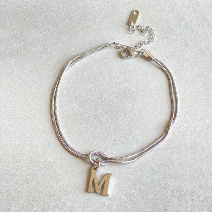Wonderful A-Z Love Knot Bracelets For Couple