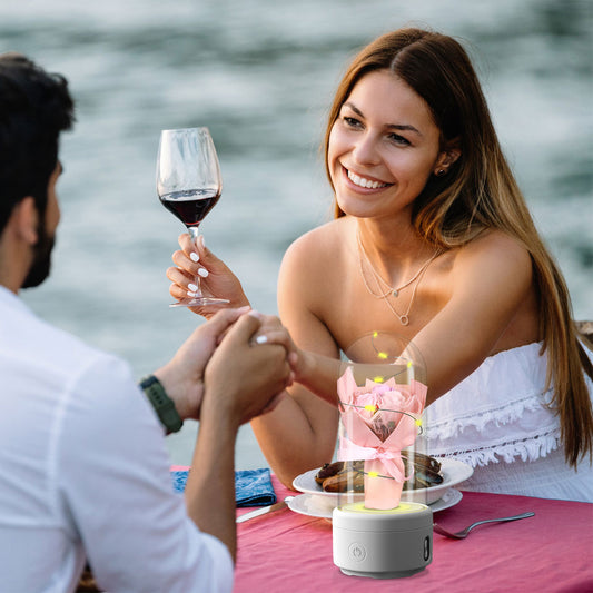 Creative 2 In 1 Bouquet LED Light And Bluetooth-compatible Speaker - A Trust Market