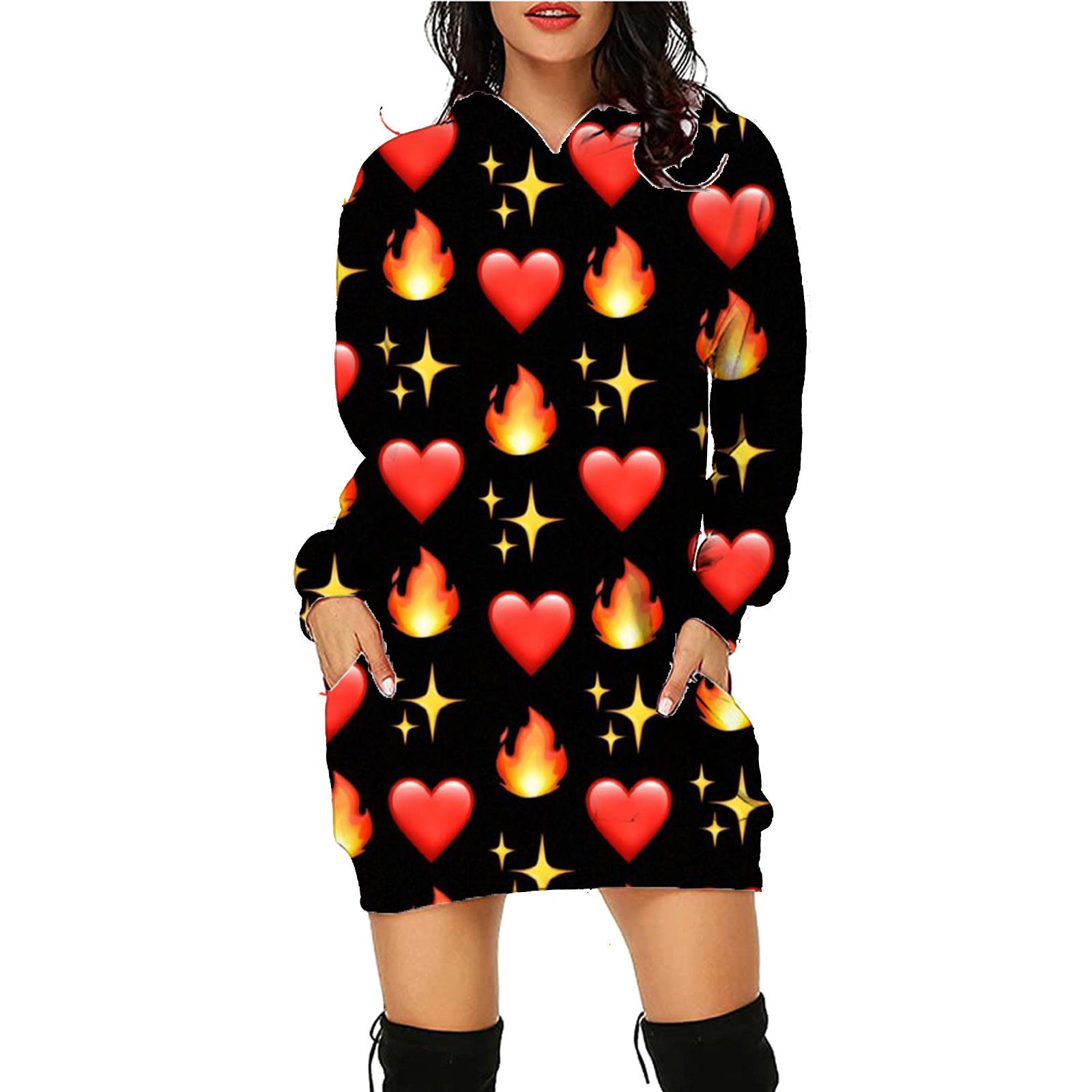 Beautiful Long Hoodie With Pockets Sweater - A Trust Market