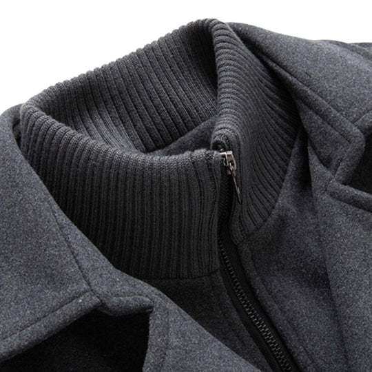 Beautiful Cold-resistant Cotton and Woolen Jacket For Business Gentlemen (Sale 🚨)