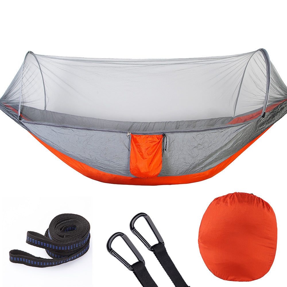Fully Automatic Quick Opening Hammock With Mosquito Net - A Trust Market