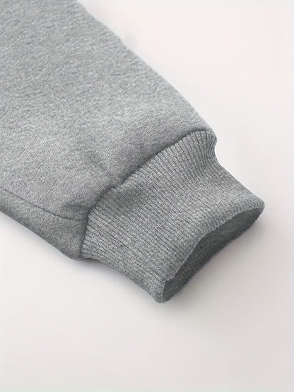 Cozy Women's Fleece-Lined Hoodie with "Positive" Print 💭