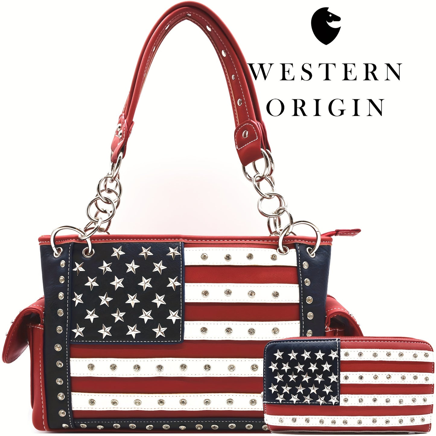 Fantastic American Flag Purse For Women 👝