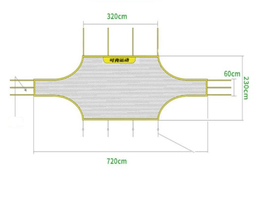 Football / Soccer Rebound Training Net For Shooting Practice