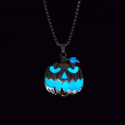 Halloween Ghost Pumpkin Pendant Necklace - A Trust Market