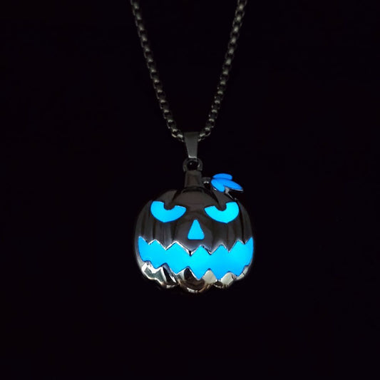 Halloween Ghost Pumpkin Pendant Necklace - A Trust Market