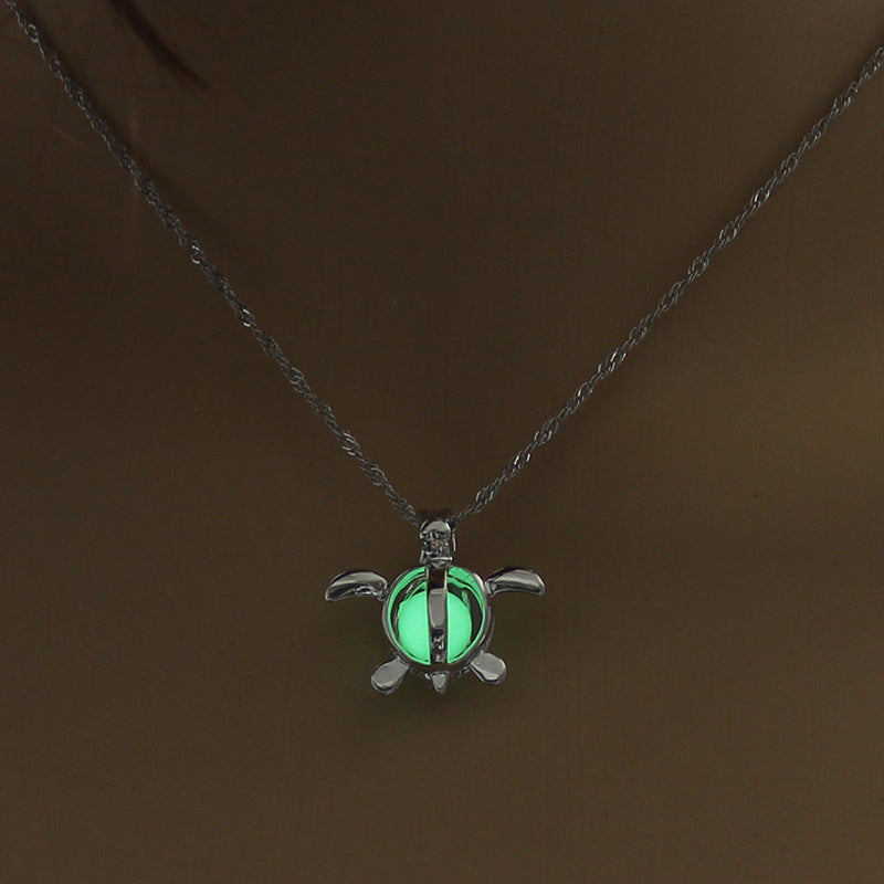 Fabulous Moon or Turtle Luminous Necklace - A Trust Market