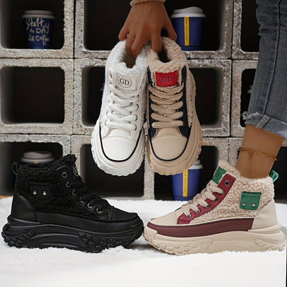 Thick And Warm Boots With Velvet For Women And Students