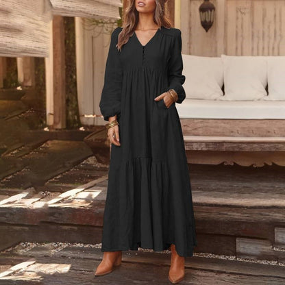 Wonderful Casual Long-sleeved Dress 👗