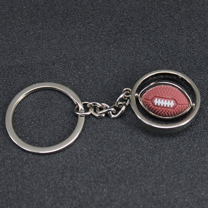 Fantastic Rotating American Football Keychain