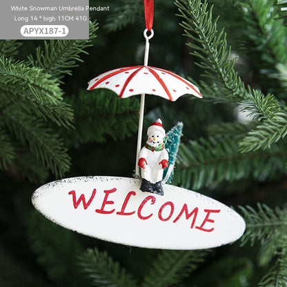 Nordic Christmas Tree Hangings Balloon And Parachute Pendant