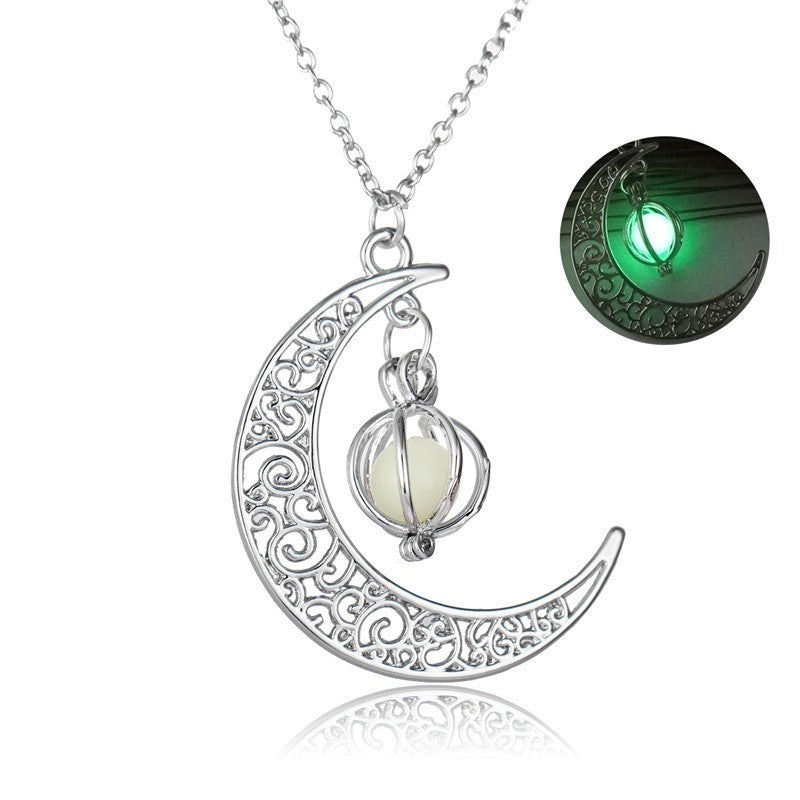 Fabulous Moon or Turtle Luminous Necklace - A Trust Market