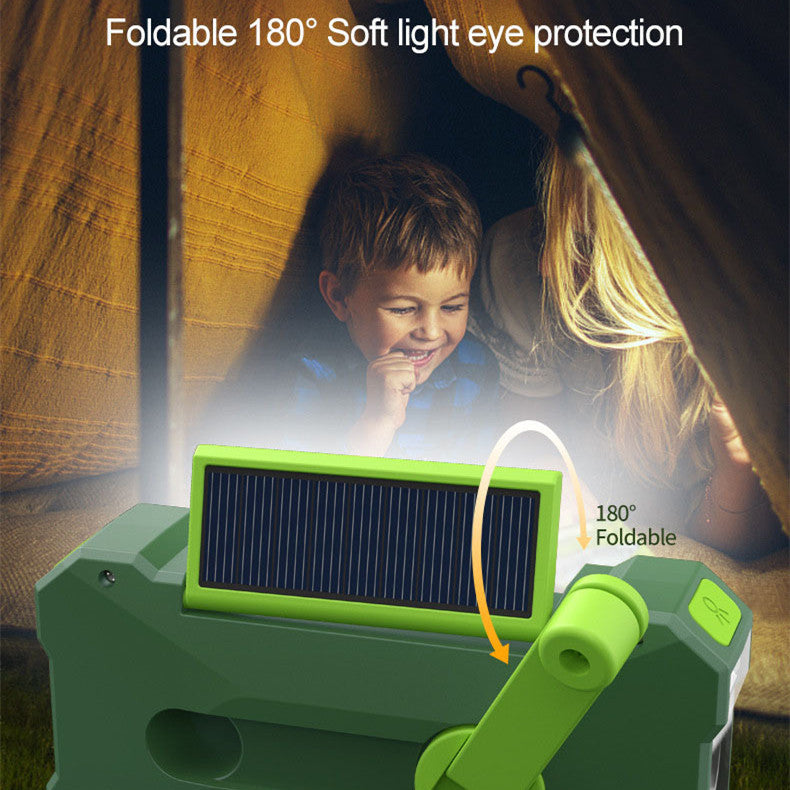 3 In 1 Portable Radio Hand Crank With Flashlight And Solar Charging Power Bank 🔦📻