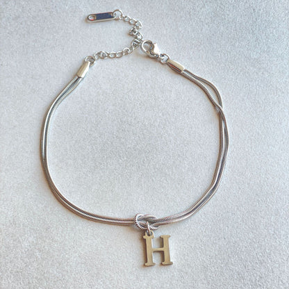 Wonderful A-Z Love Knot Bracelets For Couple