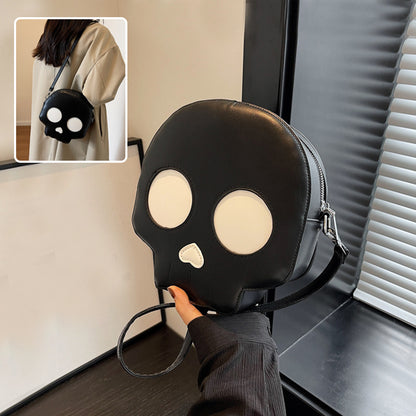 Cute Small Round Skull Bag