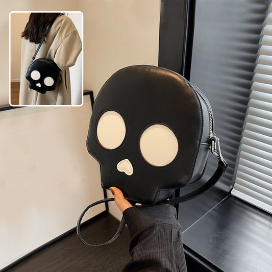 Cute Small Round Skull Bag