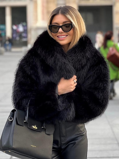 Fashion Winter Plush Coat For Women