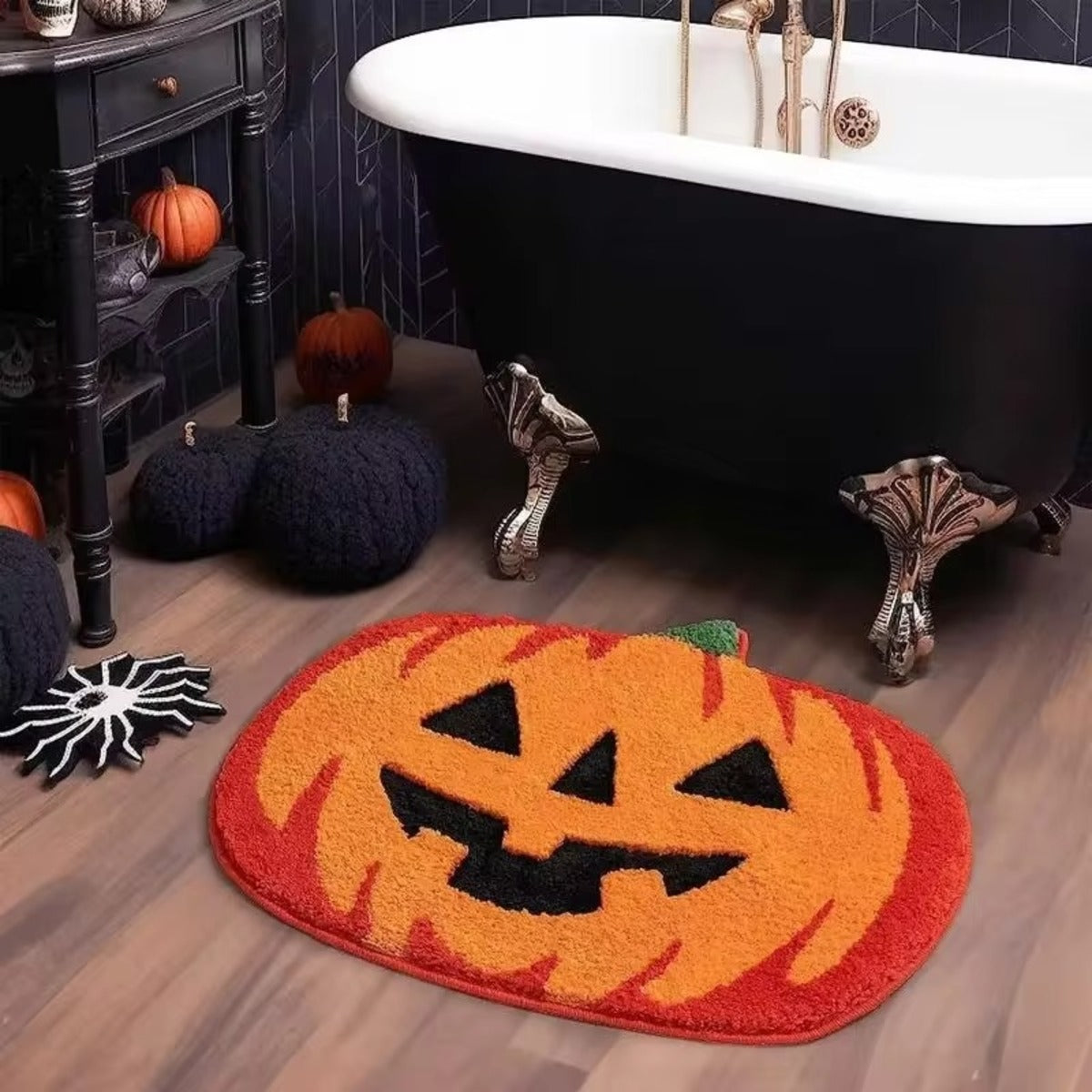 Halloween Pumpkin Non-Slip Rug - A Trust Market